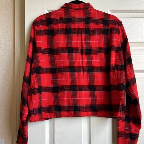 Jcrew Cropped garçon shirt in plaid flannel - Picture 5 of 8